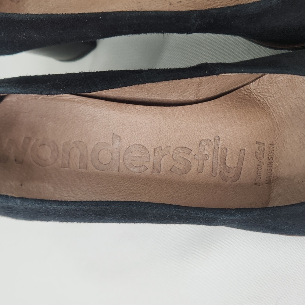 Wonders Wonderfly Suede Platform Block Heel - image 3